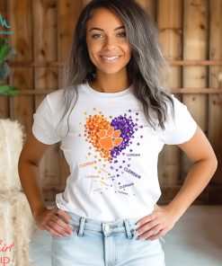 CLEMSON TIGERS TINY HEART SHAPE 2023 T SHIRT
