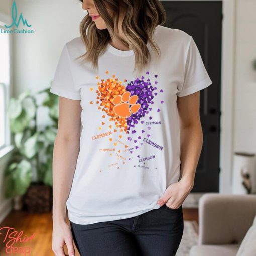 CLEMSON TIGERS TINY HEART SHAPE 2023 T SHIRT