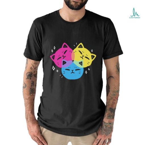 CMY Kitties colorful shirt