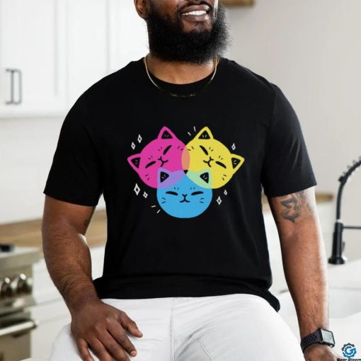 CMY Kitties colorful shirt