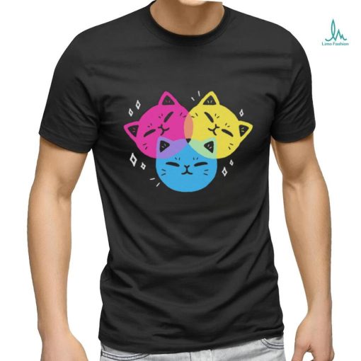 CMY Kitties colorful shirt