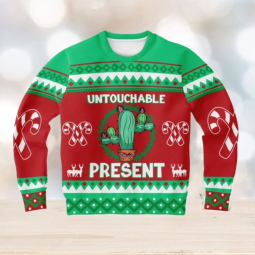 Cactus Untouchable Ugly Christmas Sweater 3D Gift For Men And Women