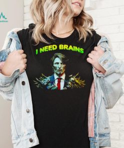 Canada Trudeau Zombie I need brains shirt