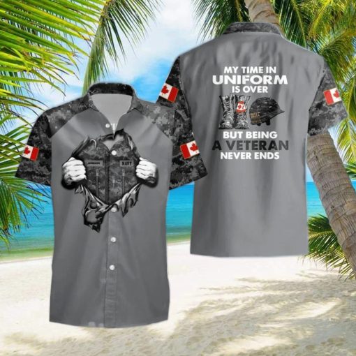 Canadian Veteran For Men Women Hawaii Shirt Custom Name Impressive Gift I7cBTWxNpc