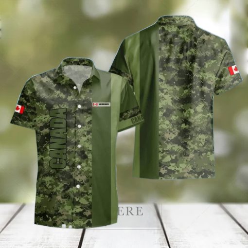 Canadian Veteran Hawaii Shirt Custom Name Special Gift For Men Women