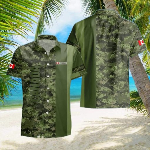 Canadian Veteran Hawaii Shirt Custom Name Special Gift For Men Women