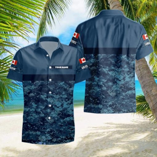 Canadian Veteran Hawaii Shirt Custom Name Style Gift For Men And Women