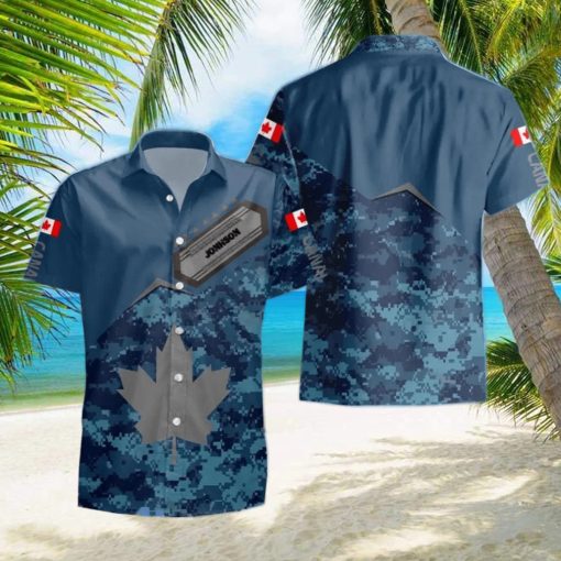 Canadian Veteran Hawaii Shirt Custom Name Unique Gift