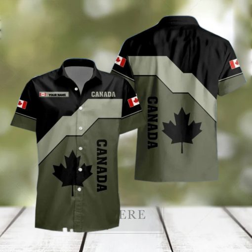 Canadian Veteran Impressive Gift For Men Women Hawaii Shirt Custom Name 2RlRs8GzE