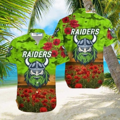 Canberra Raiders Anzac 2023 Hawaiian Shirt Poppy Flowers Vibes – HawaiianShirts