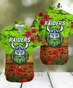 Canberra Raiders Anzac 2023 Hawaiian Shirt Poppy Flowers Vibes – HawaiianShirts