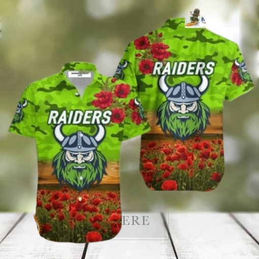 Canberra Raiders Anzac 2023 Hawaiian Shirt Poppy Flowers Vibes – HawaiianShirts