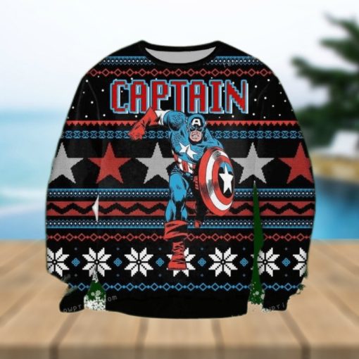 Captain America Marvel Ugly Sweater For Woman