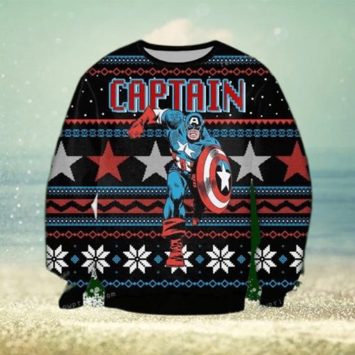 Captain America Marvel Ugly Sweater For Woman