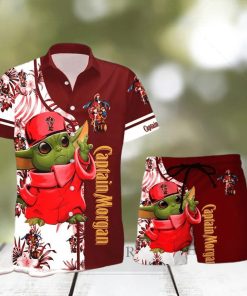 Captain Morgan Baby Yoda Hawaiian Shirt And Shorts Gift Hawaiian shirt