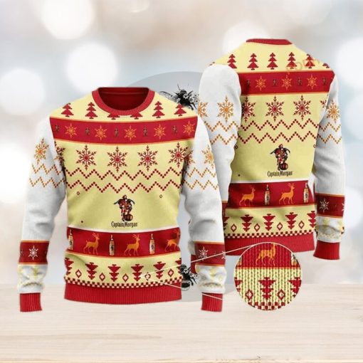 Captain Morgan Christmas Unisex Woolen Ugly Sweater 3D Gift Idea