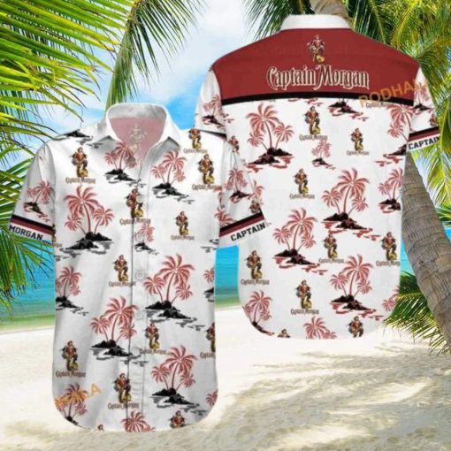 Captain Morgan Hawaiian Shirt  Island Pattern Gift For Beach Lovers  Aloha Shirt