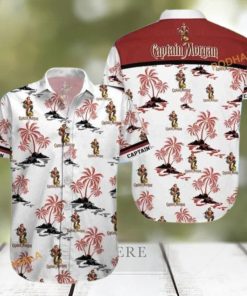 Captain Morgan Hawaiian Shirt  Island Pattern Gift For Beach Lovers  Aloha Shirt