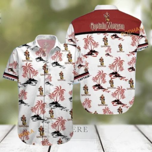 Captain Morgan Hawaiian Shirt  Island Pattern Gift For Beach Lovers  Aloha Shirt