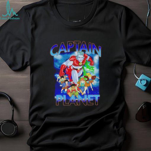 Captain Planet 90s cartoon vintage shirt