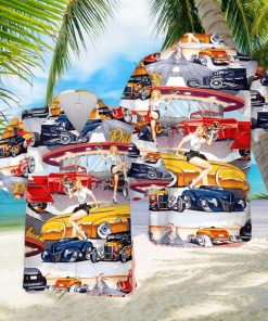 Car Hop Classic Car And Diner Hawaiian Shirt Summer Gift For Men And Women