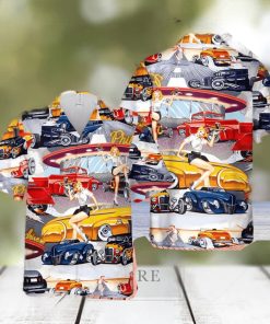 Car Hop Classic Car And Diner Hawaiian Shirt Summer Gift For Men And Women