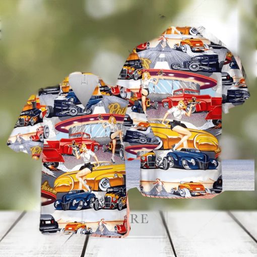 Car Hop Classic Car And Diner Hawaiian Shirt Summer Gift For Men And Women