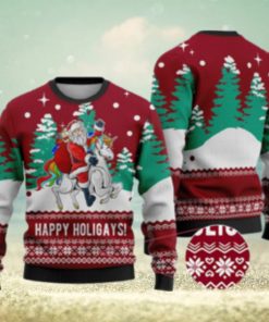 Cardinal Red Funny Santa Happy Holigays Christmas Sweater Gift For Men And Women