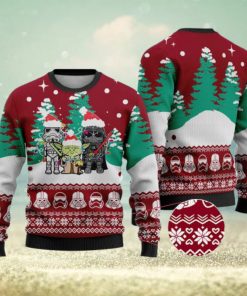 Cardinal Red Stormtrooper Yody Dath Vader Star Wars Christmas Sweater Gift For Men And Women