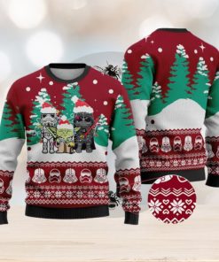 Cardinal Red Stormtrooper Yody Dath Vader Star Wars Christmas Sweater Gift For Men And Women