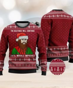 Cardinal Red The Beatings Blackbeard Ugly Christmas Sweater Gift For Men And Women