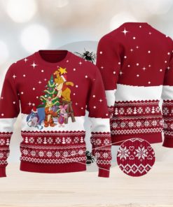 Cardinal Red Winnie The Pooh Ugly Christmas Sweater Gift For Men And Women