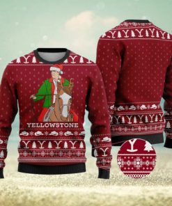 Cardinal Red Yellowstone Funny Ugly Christmas Sweater Gift For Men And Women