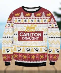 Carlton Draught Beer Ugly Sweater For Woman