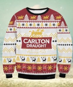 Carlton Draught Beer Ugly Sweater For Woman