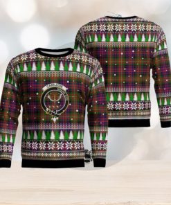 Carnegie Modern Crest Tartan Christmas Ugly Sweater 3D Gift For Men And Women