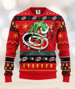 Carolina Hurricanes Grinch Christmas Ugly Sweater