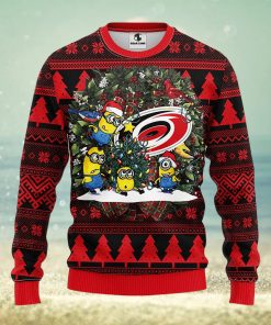 Carolina Hurricanes Minion Christmas Ugly Sweater