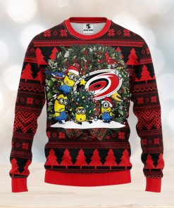 Carolina Hurricanes Minion Christmas Ugly Sweater