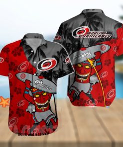 Carolina Hurricanes NHL Unisex All Over Print Hawaiian Button Shirt