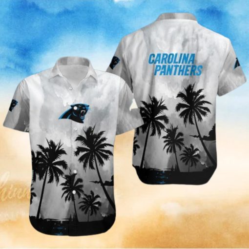 Carolina Panthers Coconut Trees Nfl 3D Hawaiian Shirt Men And Women For Fans