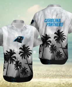 Carolina Panthers Coconut Trees Nfl 3D Hawaiian Shirt Men And Women For Fans