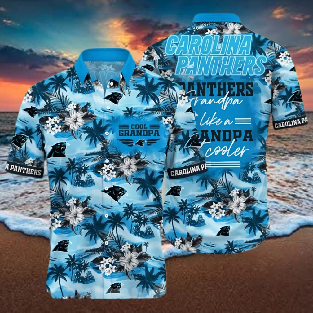 Carolina Panthers for Grandparents' Full Print Hawaiian Shirt