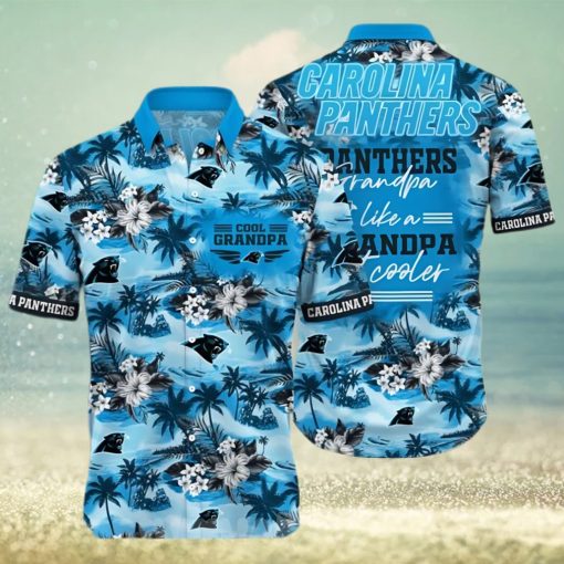 Carolina Panthers For Grandparent Full Printing Hawaiian Shirt