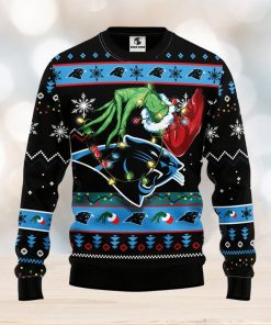 Carolina Panthers Grinch Christmas Ugly Sweater