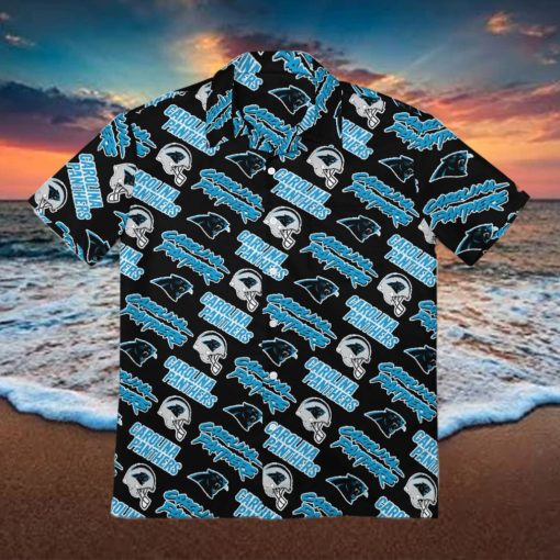 Carolina Panthers Men s Short Sleeve Shirt Hawaiian Shirts Button T Shirt Top