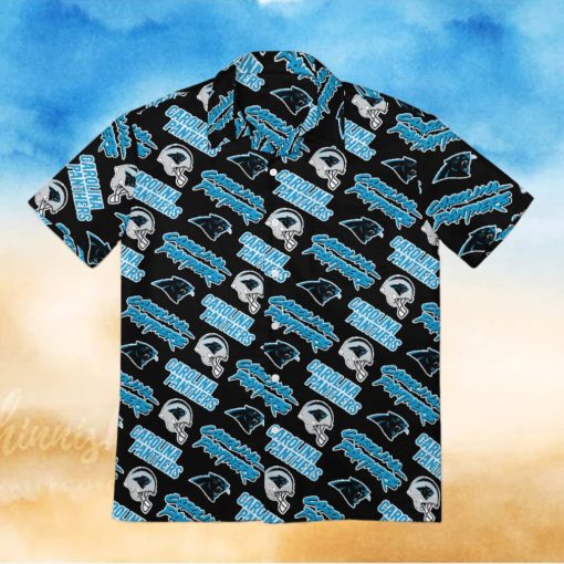 Carolina Panthers Men s Short Sleeve Shirt Hawaiian Shirts Button T Shirt Top