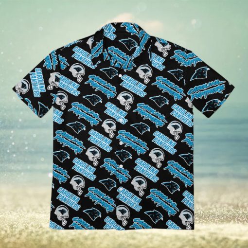 Carolina Panthers Men s Short Sleeve Shirt Hawaiian Shirts Button T Shirt Top