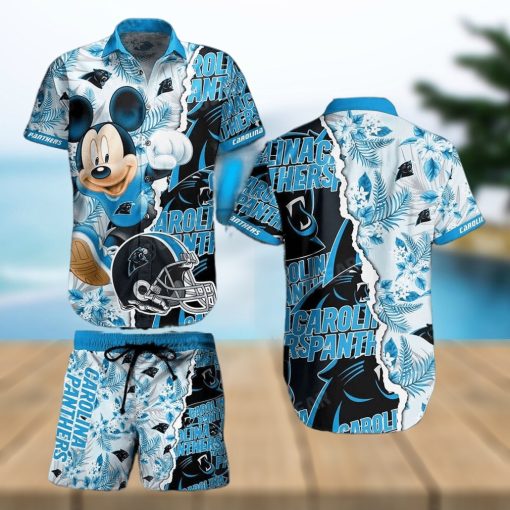 Carolina Panthers NFL 3D Hawaiian Shirt And Shorts For Men And Women Gift Fans