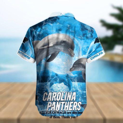 Carolina Panthers NFL Classic Full Printed Hawaiian Beach Shirt